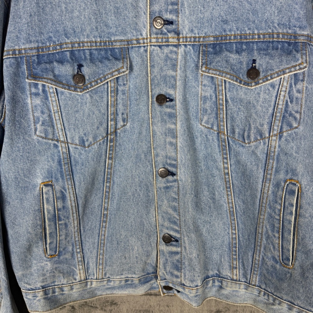 Vintage 1990s Hard Rock Cafe Orlando "Save The Planet" Denim Trucker Jacket - Picture 15 of 16
